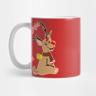 Red Nosed Reindeer Mug